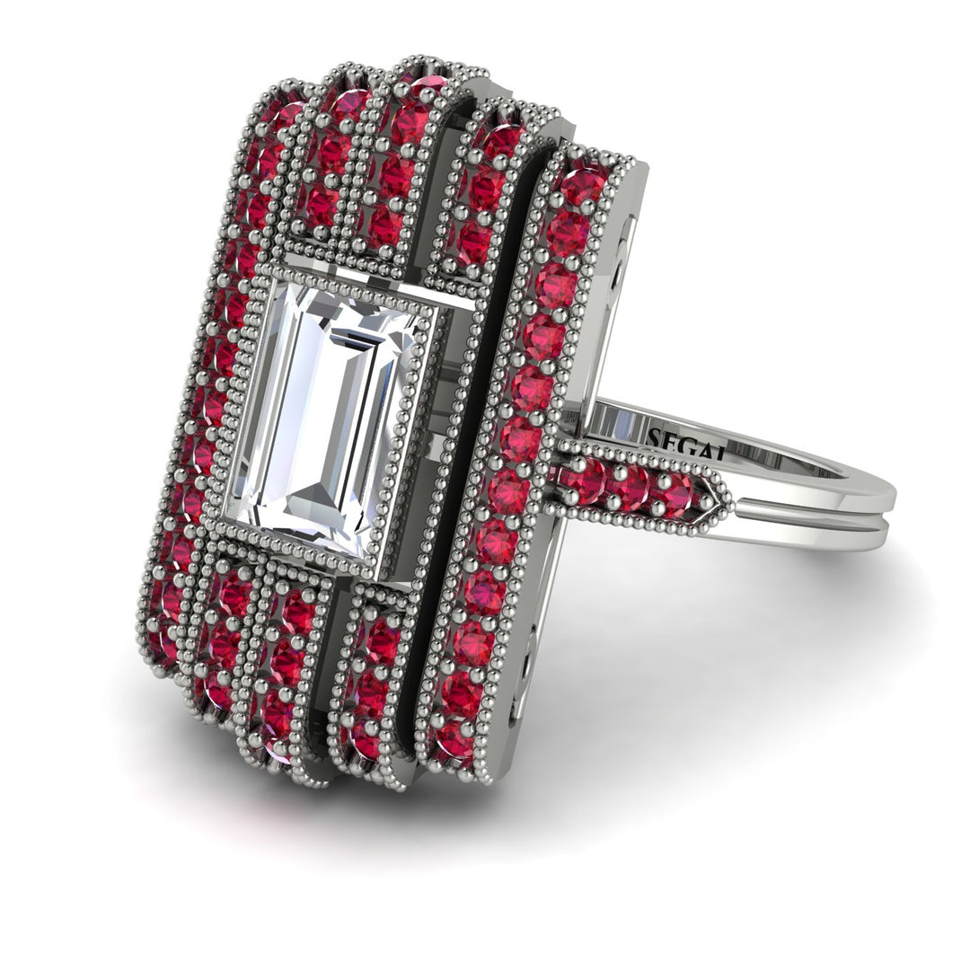 Unmatched Style Gold Baguette Diamond Ring - Jean No. 48