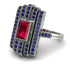 Unmatched Style Gold Baguette Ruby Ring - Jean No. 72 image 1