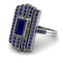 Unmatched Style Gold Baguette Sapphire Ring - Jean No. 75 image 1