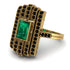 Unmatched Style Gold Baguette Emerald Ring - Jean No. 34 image 1