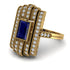 Unmatched Style Gold Baguette Sapphire Ring - Jean No. 13 image 1