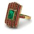 Unmatched Style Gold Baguette Emerald Ring - Jean No. 49 image 1