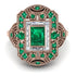 Victorian Gold Ring With Emerald - Janice No. 5 image 3