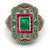 Victorian Gold Ring With Emerald - Janice No. 50 image 3