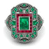 Victorian Gold Ring With Emerald - Janice No. 51 image 3