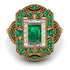 Victorian Gold Ring With Emerald - Janice No. 4 image 3