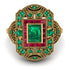 Victorian Gold Ring With Emerald - Janice No. 49 image 3