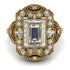 Victorian Gold Ring With Diamond - Janice No. 1 image 3
