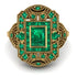 Victorian Gold Ring With Emerald - Janice No. 19 image 3