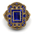 Victorian Gold Ring With Sapphire - Janice No. 73 image 3