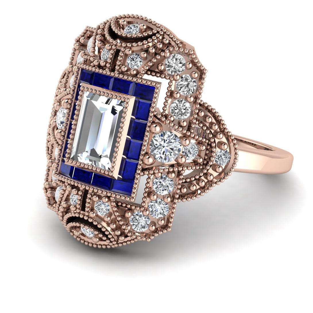 Victorian Gold Ring With Diamond - Janice No. 62