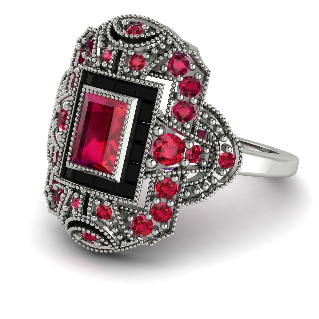 Victorian Gold Ring With Ruby - Janice No. 42