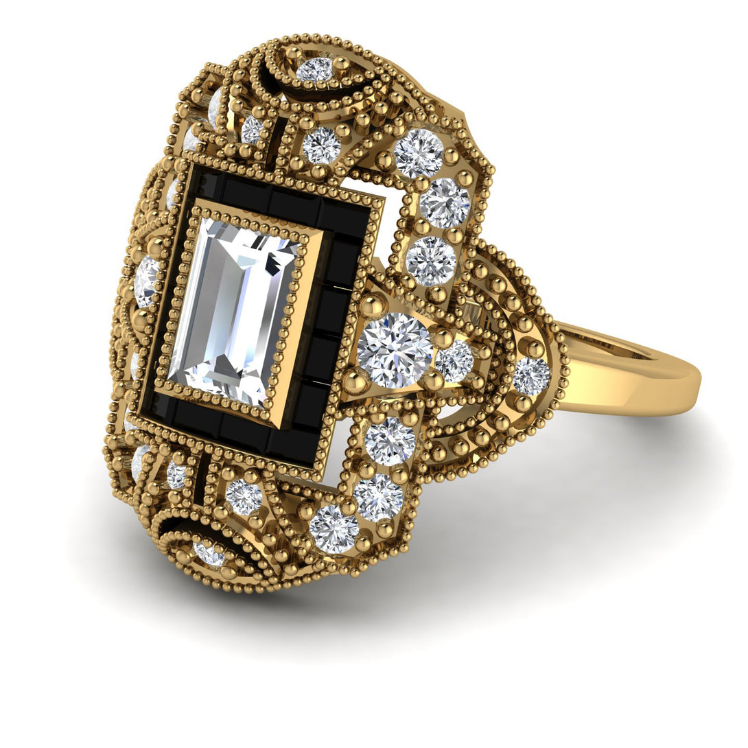 Victorian Gold Ring With Diamond - Janice No. 31