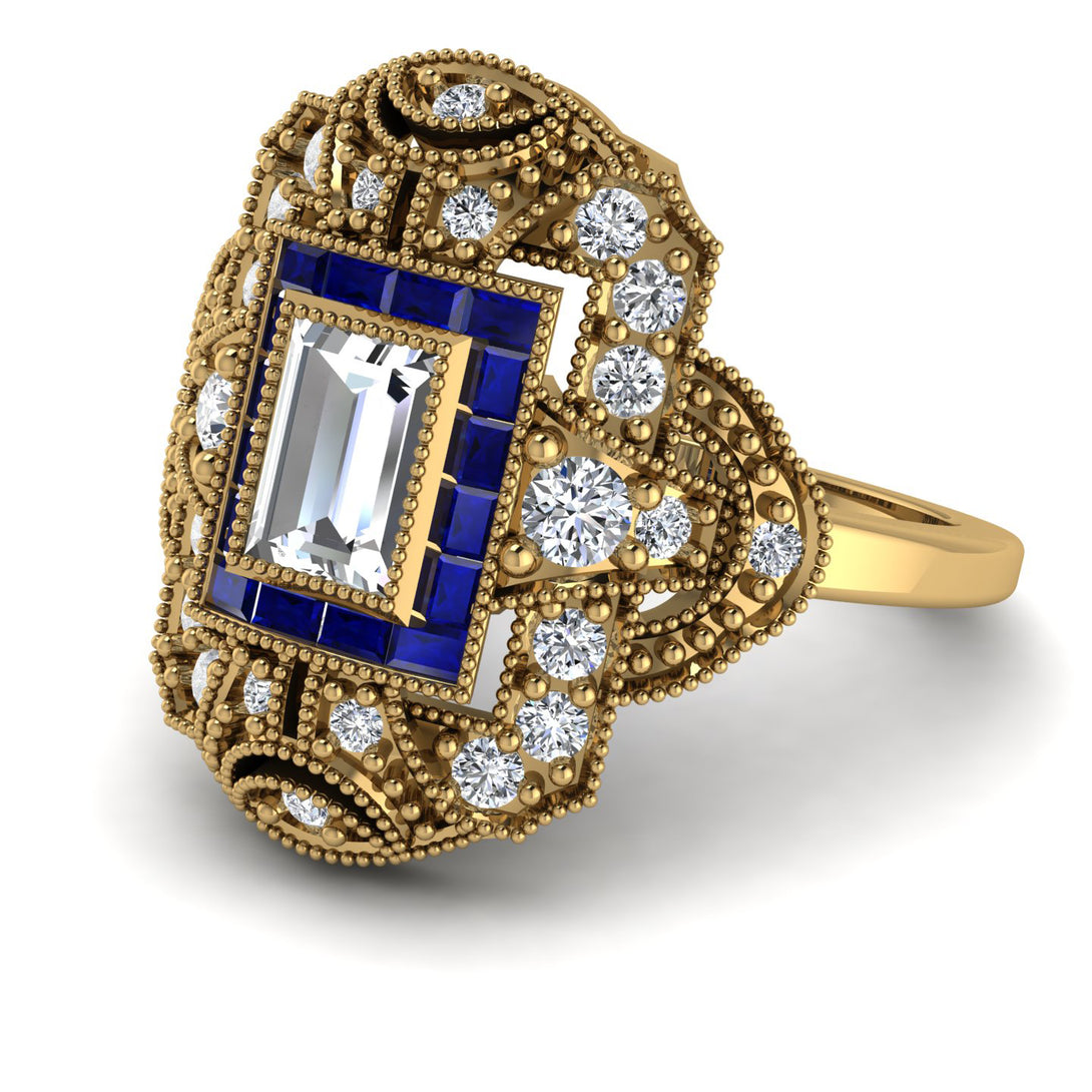 Victorian Gold Ring With Diamond - Janice No. 61