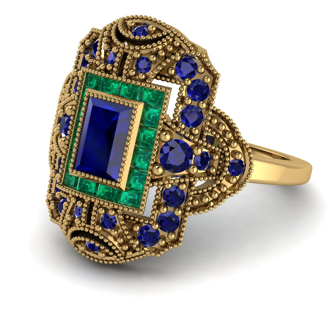 Victorian Gold Ring With Sapphire - Janice No. 28