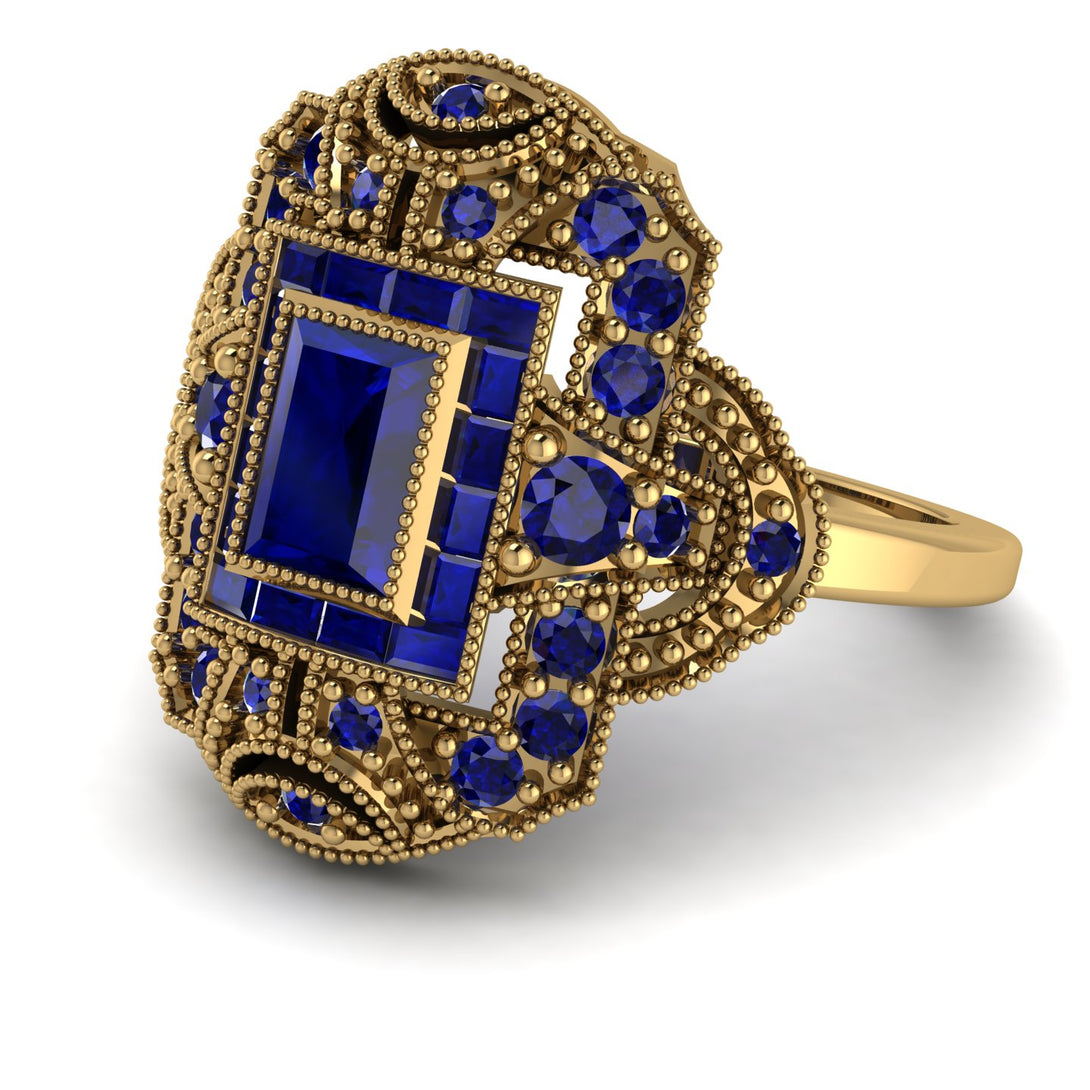 Victorian Gold Ring With Sapphire - Janice No. 73