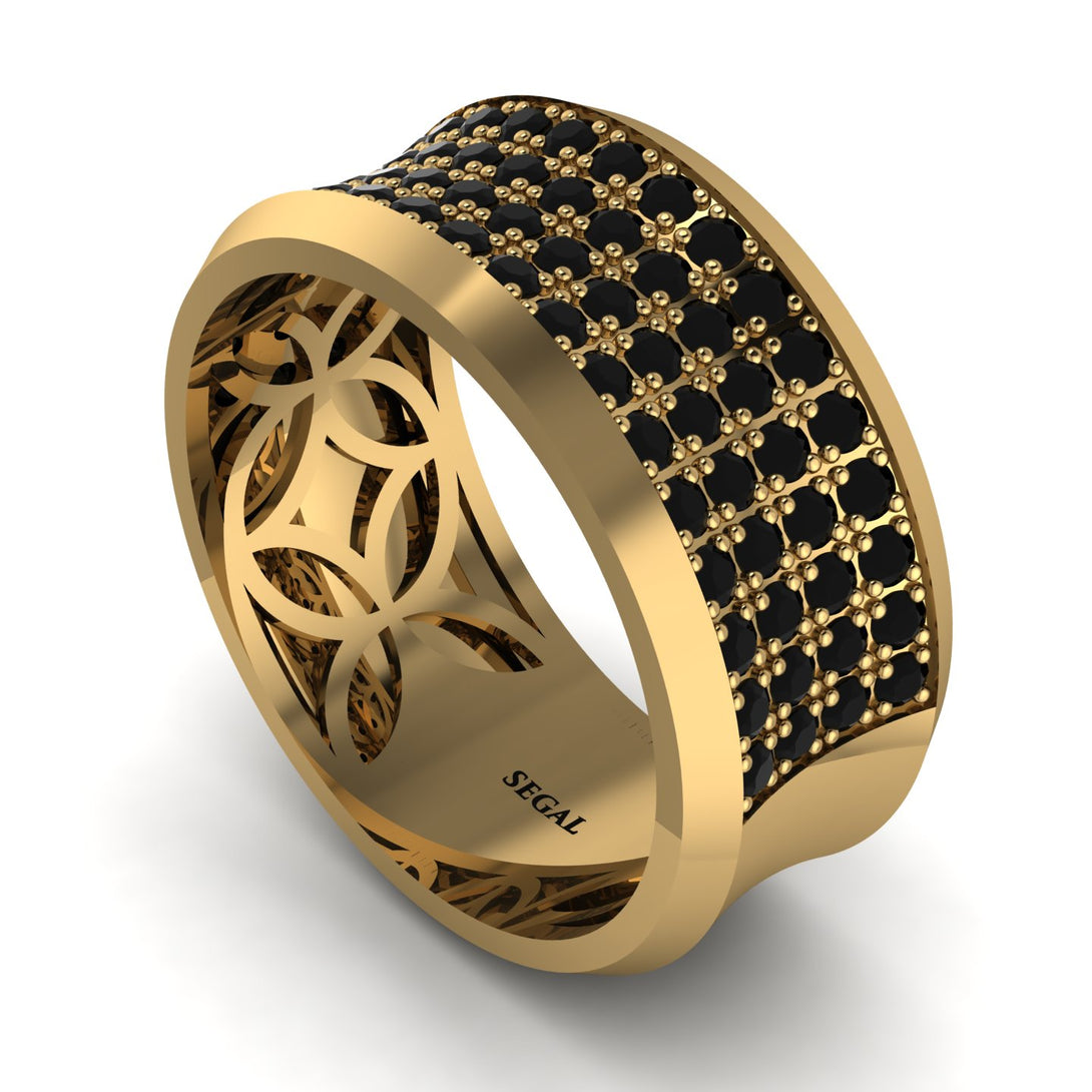 Black Diamond Filigree Pave Band - Briar No. 7