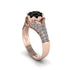 Diamond Floral Cluster Engagement Ring  - Penelope No. 8 image 2