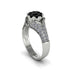 Diamond Floral Cluster Engagement Ring  - Penelope No. 9 image 2