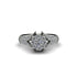 Diamond Floral Cluster Engagement Ring  - Penelope No. 3 image 3
