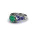 Sapphire Floral Cluster Engagement Ring  - Penelope No. 66 image 1