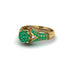 Emerald Floral Cluster Engagement Ring  - Penelope No. 19 image 1