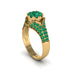 Emerald Floral Cluster Engagement Ring  - Penelope No. 19 image 2