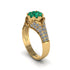 Diamond Floral Cluster Engagement Ring  - Penelope No. 4 image 2