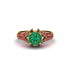 Ruby Floral Cluster Engagement Ring  - Penelope No. 49 image 3
