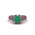 Ruby Floral Cluster Engagement Ring  - Penelope No. 51 image 3