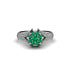 Diamond Floral Cluster Engagement Ring  - Penelope No. 6 image 3