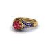 Sapphire Floral Cluster Engagement Ring  - Penelope No. 70 image 1
