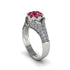 Diamond Floral Cluster Engagement Ring  - Penelope No. 12 image 2