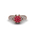 Diamond Floral Cluster Engagement Ring  - Penelope No. 11 image 3