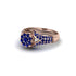 Sapphire Floral Cluster Engagement Ring  - Penelope No. 74 image 1