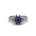 Diamond Floral Cluster Engagement Ring  - Penelope No. 15 image 3