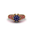 Ruby Floral Cluster Engagement Ring  - Penelope No. 58 image 3