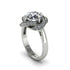Diamond Floral Infinity Engagement Ring - Brinley No. 3 image 2