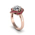 Diamond Floral Infinity Engagement Ring - Brinley No. 47 image 2