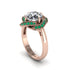 Diamond Floral Infinity Engagement Ring - Brinley No. 17 image 2