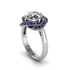 Diamond Floral Infinity Engagement Ring - Brinley No. 63 image 2