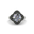 Diamond Floral Infinity Engagement Ring - Brinley No. 33 image 3