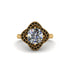 Diamond Floral Infinity Engagement Ring - Brinley No. 31 image 3