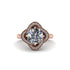Diamond Floral Infinity Engagement Ring - Brinley No. 2 image 3