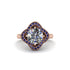 Diamond Floral Infinity Engagement Ring - Brinley No. 62 image 3
