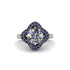 Diamond Floral Infinity Engagement Ring - Brinley No. 63 image 3