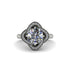 Diamond Floral Infinity Engagement Ring - Brinley No. 3 image 3