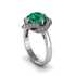 Emerald Floral Infinity Engagement Ring - Brinley No. 6 image 2