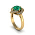 Emerald Floral Infinity Engagement Ring - Brinley No. 4 image 2