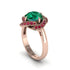 Emerald Floral Infinity Engagement Ring - Brinley No. 50 image 2